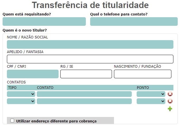 Transferir titularidade no ISPFY.