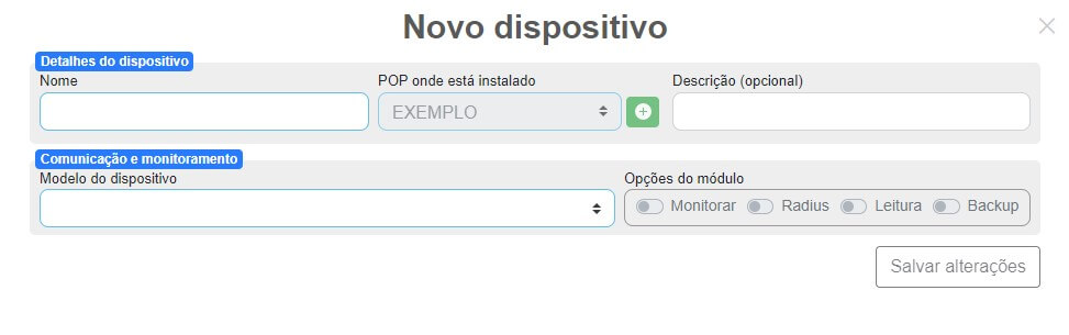 Novo dispositivo