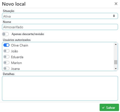 Adicionar novo local de estoque no ISPFY.