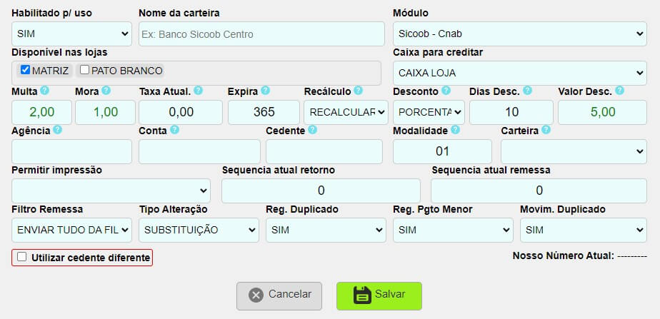 Integrar a conta do Sicoob ao ISPFY.