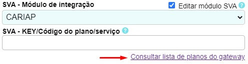 Informando planos do CARIAP