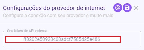 Token para API externa no Botfy.