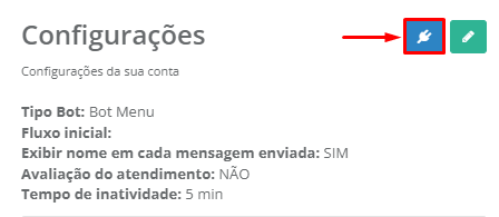 Configurações de API do Meu James