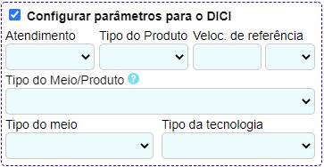 Configurar parametros para o DICI.